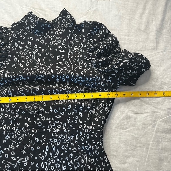 Ted Baker London Black Abstract Cat Mini Dress, Size 2 - Picture 6 of 12
